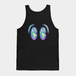 Y2K Chrome Eyes Tank Top